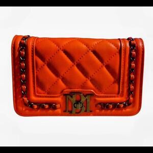 Badgley Mischka Orange Vegan Leather Crossbody Bag BRAND NEW w/ TAGS (MSRP $99)